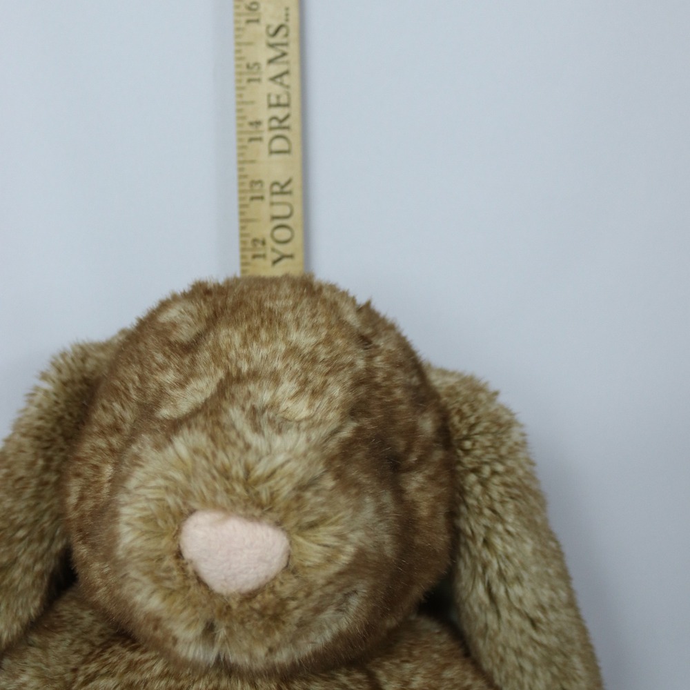 Douglas Cuddle Toys Truffle DLux Deluxe Sitting Bunny‎ 14" Brown Cream Plush - Picture 9 of 10